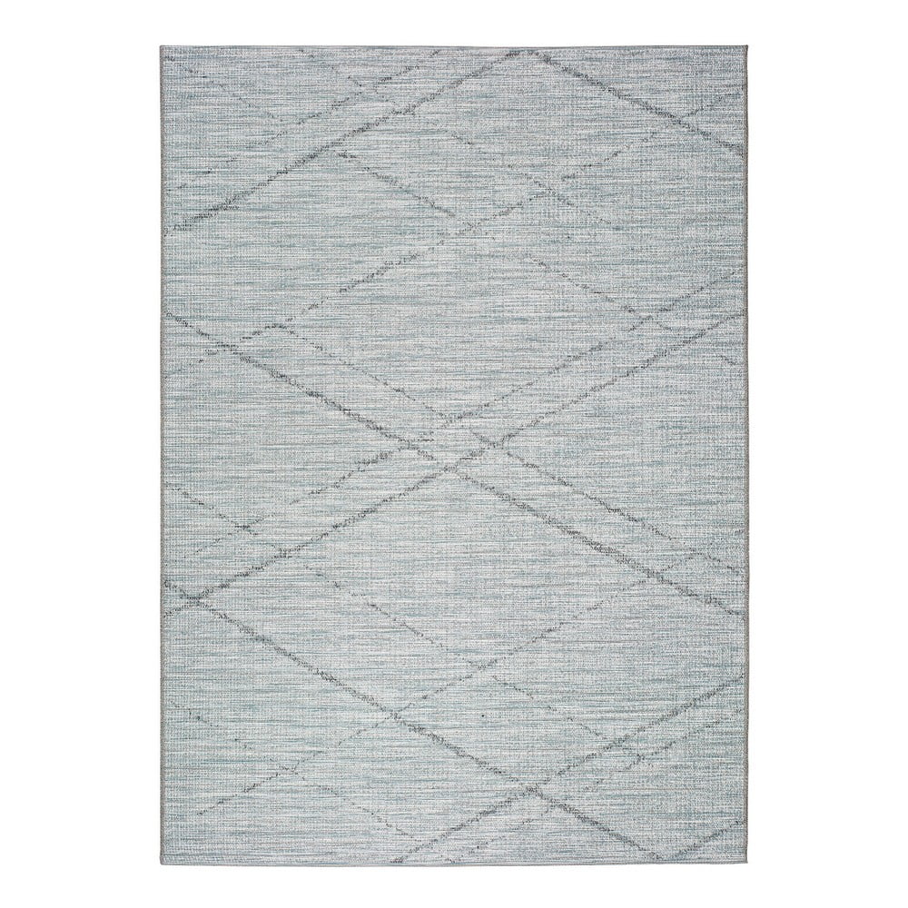 Covor pentru exterior Universal Weave Cassita, 77 x 150 cm, albastru-gri