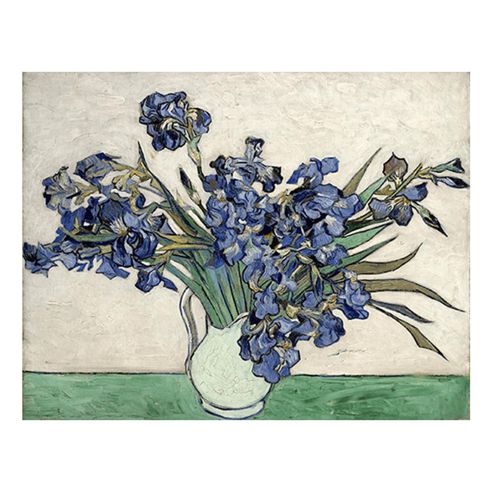 Reproducere pe pânză după Vincent van Gogh – Irises 2, 40 x 26 cm bonami.ro