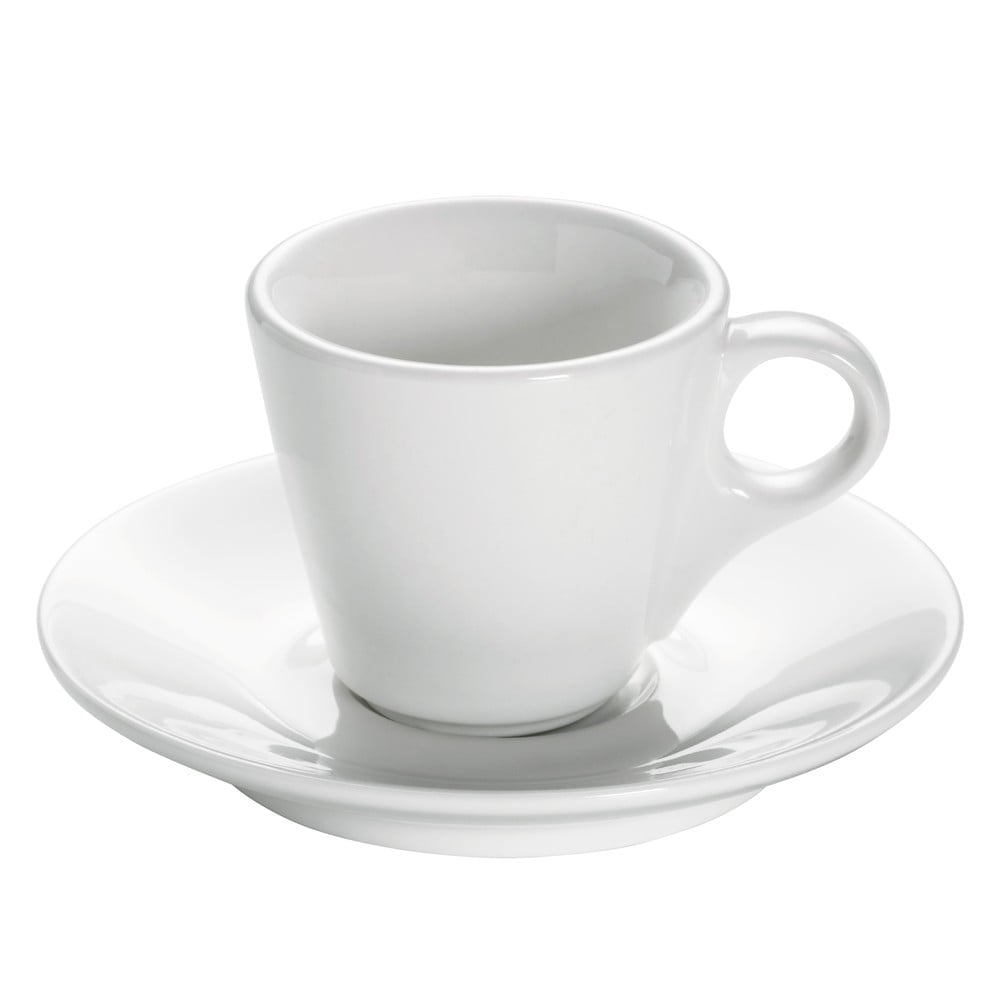 Ceașcă din porțelan cu farfurie Maxwell & Williams Basic Espresso, 70 ml, alb bonami.ro imagine 2022