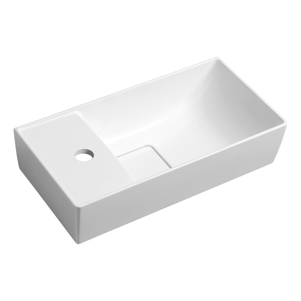 Chiuvetă mică pentru WC albă din compozit mineral 47x24 cm Maxx – Sapho