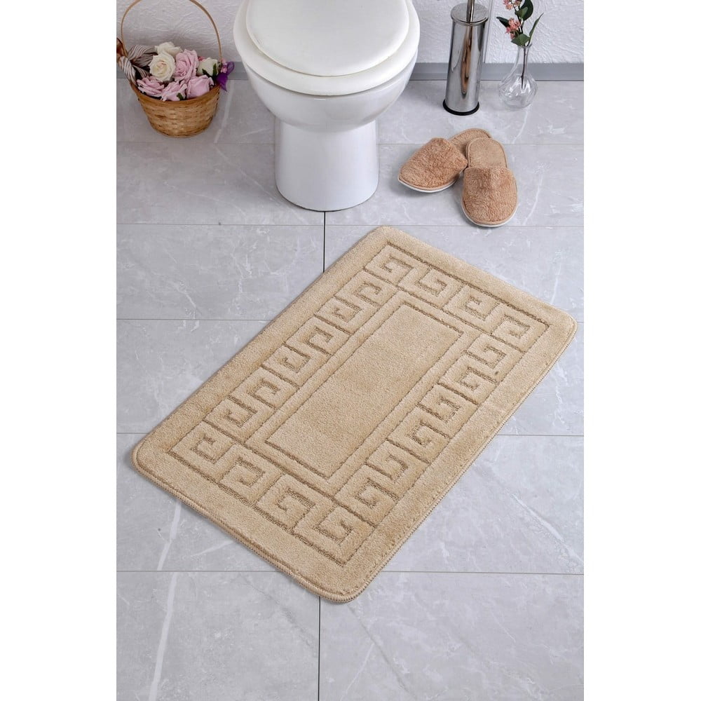 Covoraș de baie bej 50x80 cm ethnic – foutastic