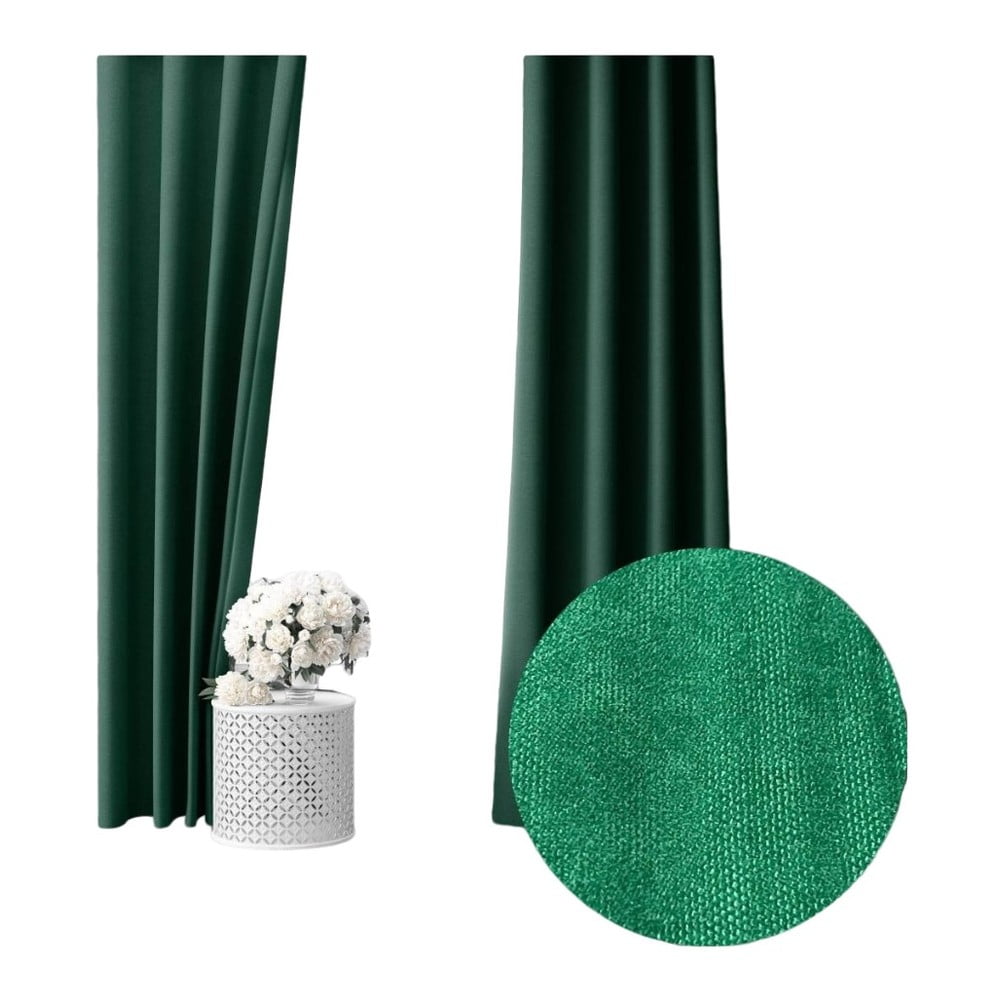Draperie semi-opacă verde 260×150 cm – Mila Home 260x150 pret redus