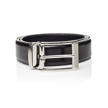 Curea din piele pentru bărbați ferruccio laconi ivar, lungime 90 cm, negru