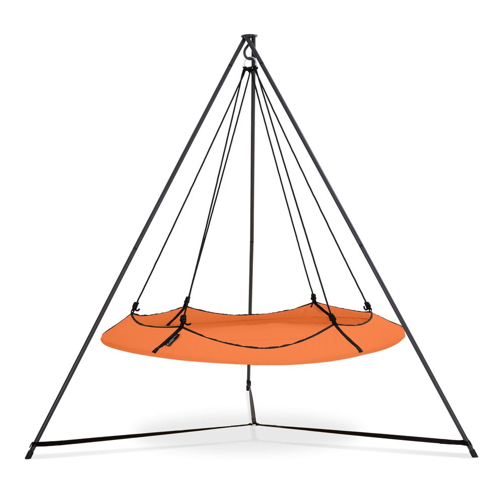 Leagăn de grădină portocaliu cu suport - hangout pod