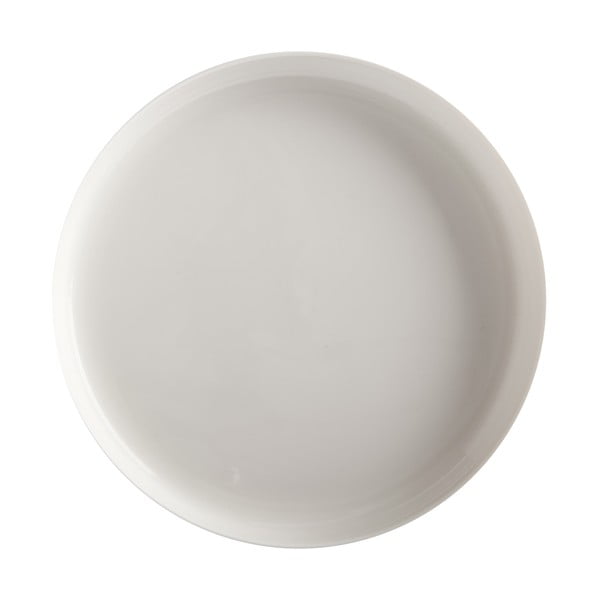 Farfurie din porțelan cu margine înălțată Maxwell & Williams Basic, ø 28 cm, alb