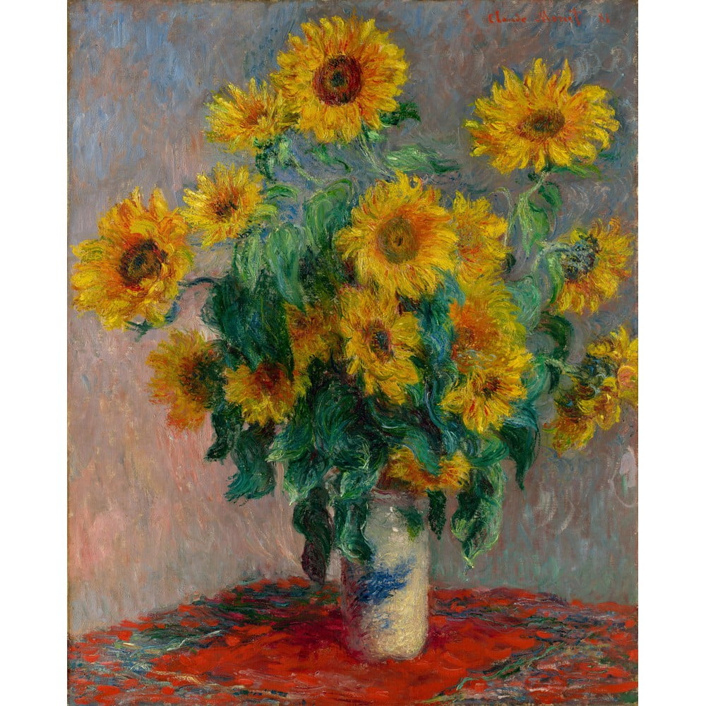 Reproducere tablou Claude Monet – Bouquet of Sunflowers , 50 x 40 cm bonami.ro imagine 2022