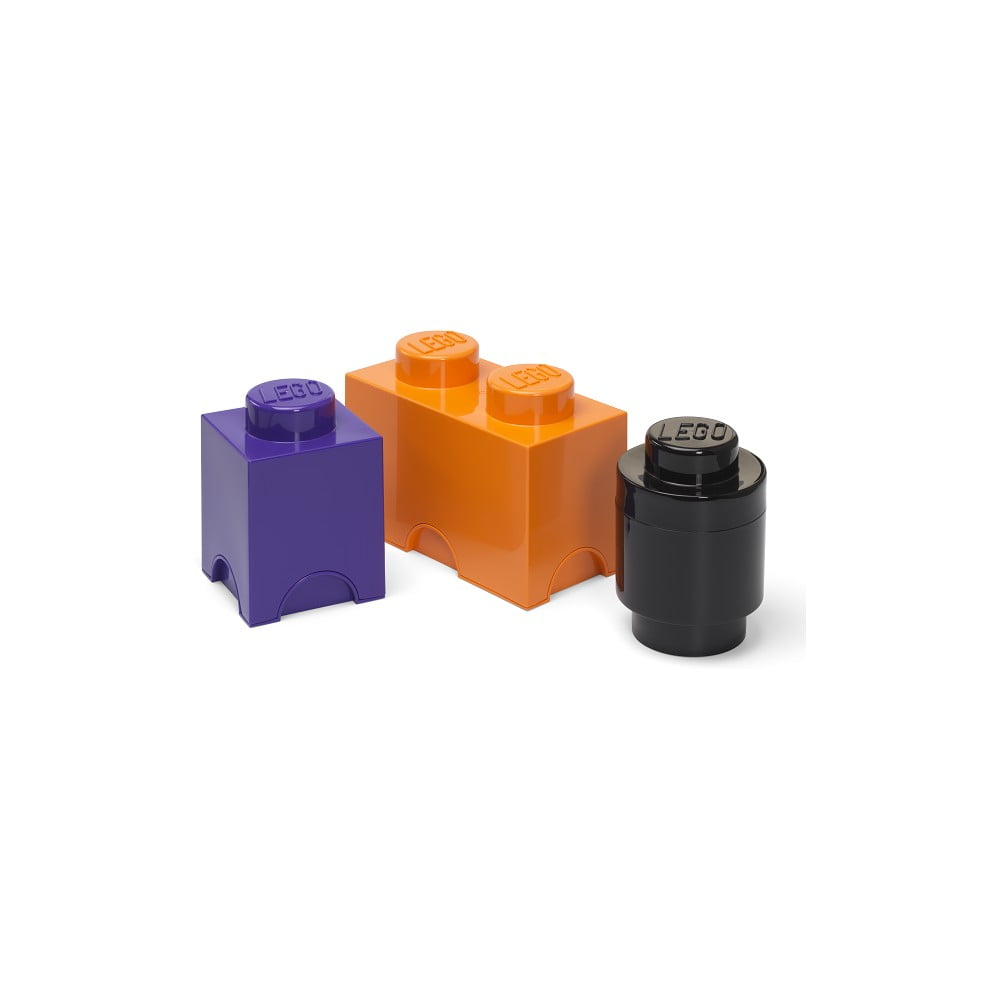 Cutii de depozitare pentru copii 3 buc. din plastic Box – LEGO®