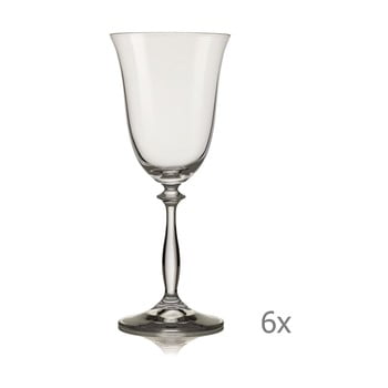 Set 6 pahare pentru vin crystalex angela, 350 ml