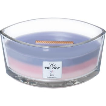 Lumânare parfumată woodwick, cu aromă de grădină cu flori, 30 ore