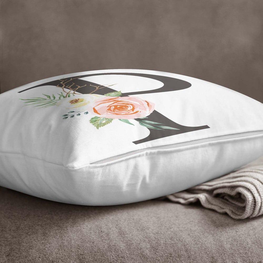 Față de pernă Minimalist Cushion Covers Floral Alphabet P, 45 x 45 cm bonami.ro imagine noua