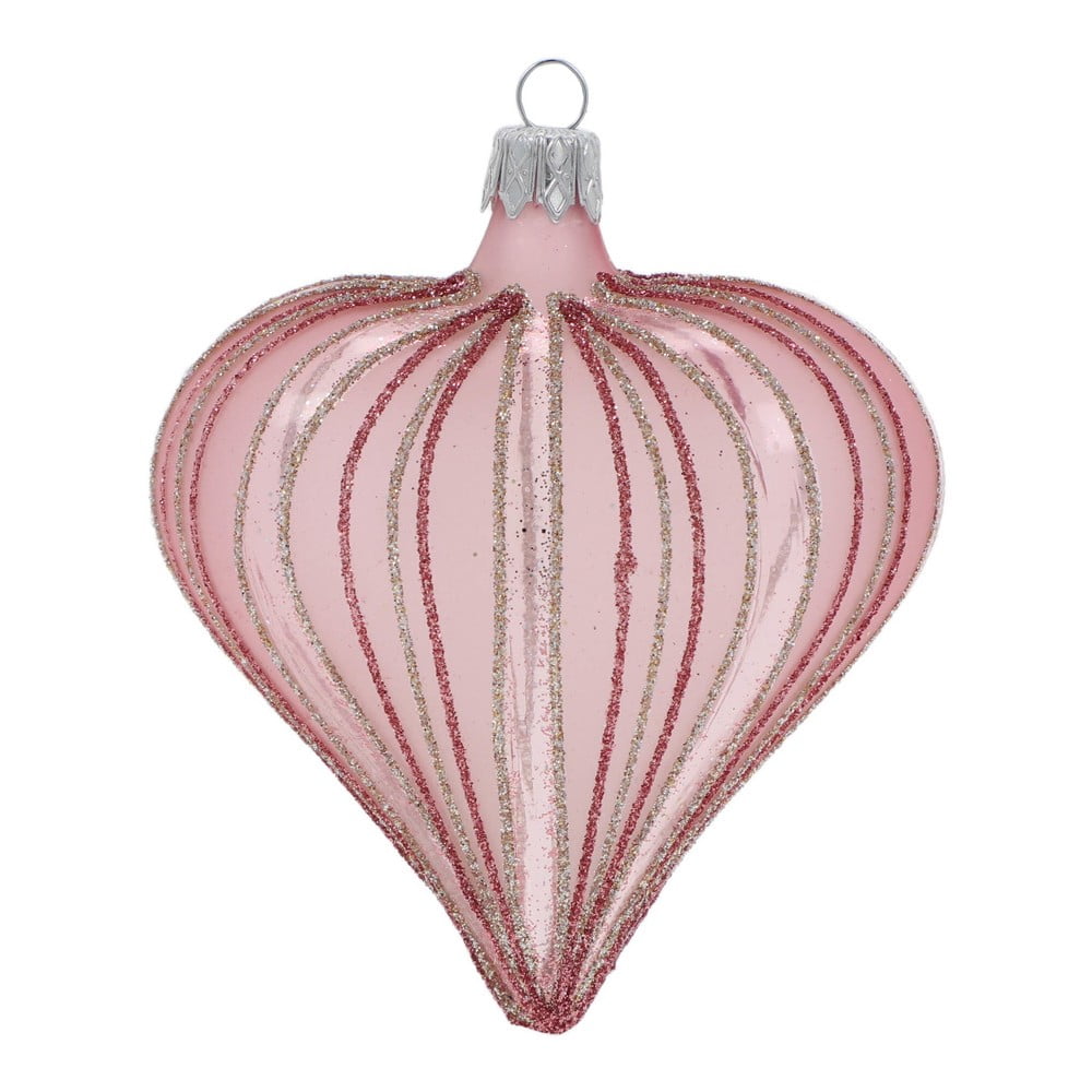Set 3 decorațiuni de Crăciun Ego Dekor Heart, roz-deschis bonami.ro