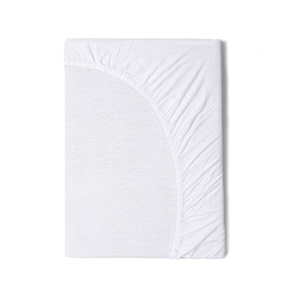 Cearșaf elastic din bumbac pentru copii Good Morning, 60 x 120 cm, alb bonami.ro imagine noua