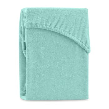 Cearșaf elastic pentru pat dublu ameliahome ruby siesta, 180-200 x 200 cm, verde