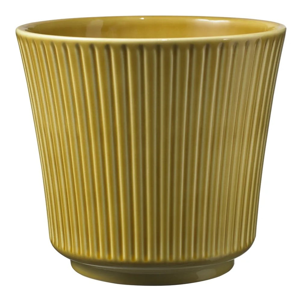 Ghiveci din ceramică Big pots Gloss, ø 20 cm, galben