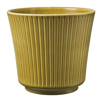 Ghiveci din ceramică big pots gloss, ø 12 cm, galben