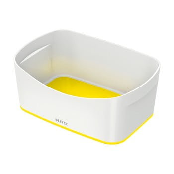 Cutie de birou leitz mybox, lungime 24,5 cm, alb - galben