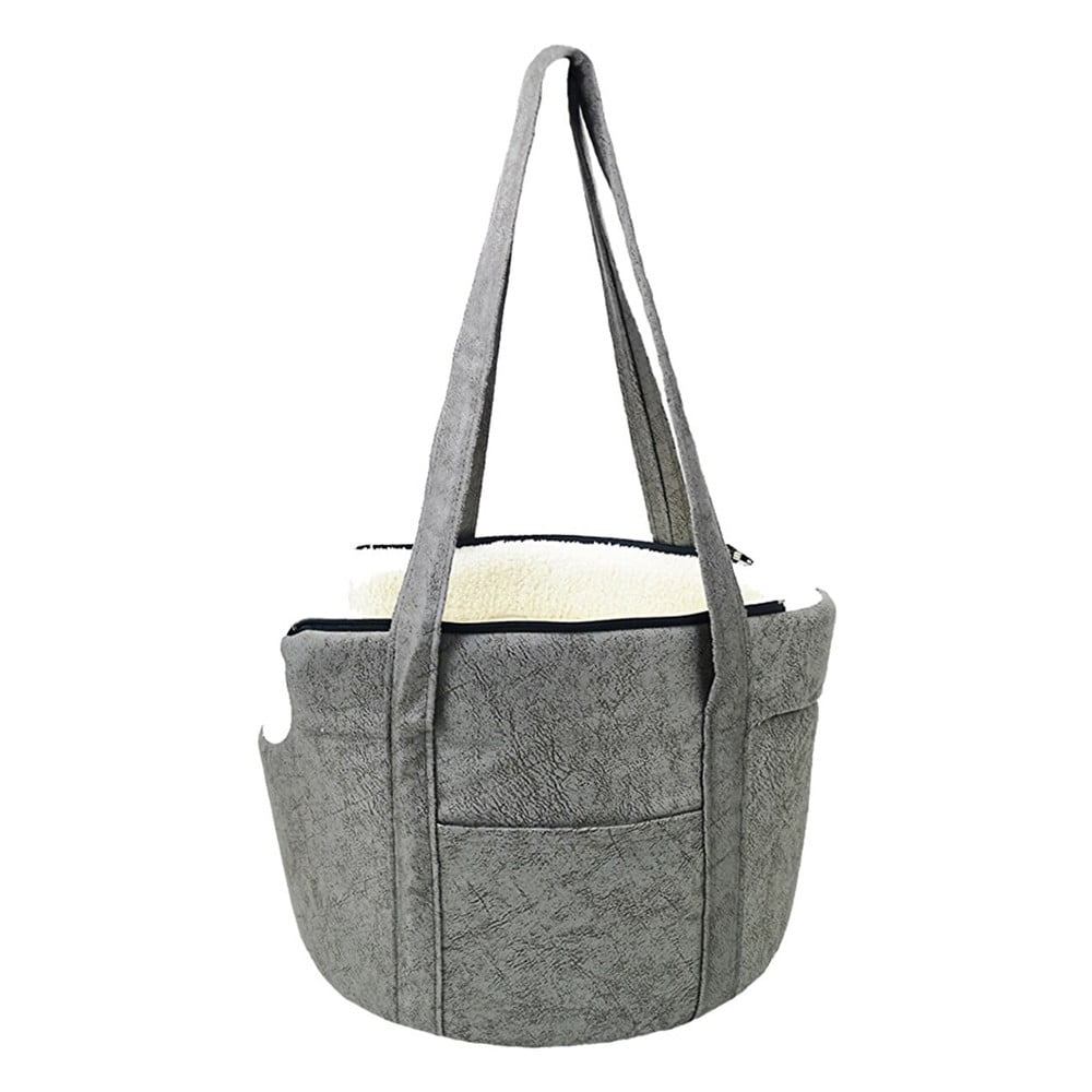 Geantă de transport gri pentru câini și pisici 30x36 cm - lydia&co