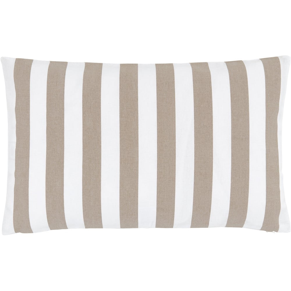 Față de pernă decorativă din bumbac westwing collection timon, 30 x 50 cm, maro-alb