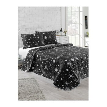 Set cuvertură cu cearșaf și fețe de pernă starry night, 160 x 220 cm