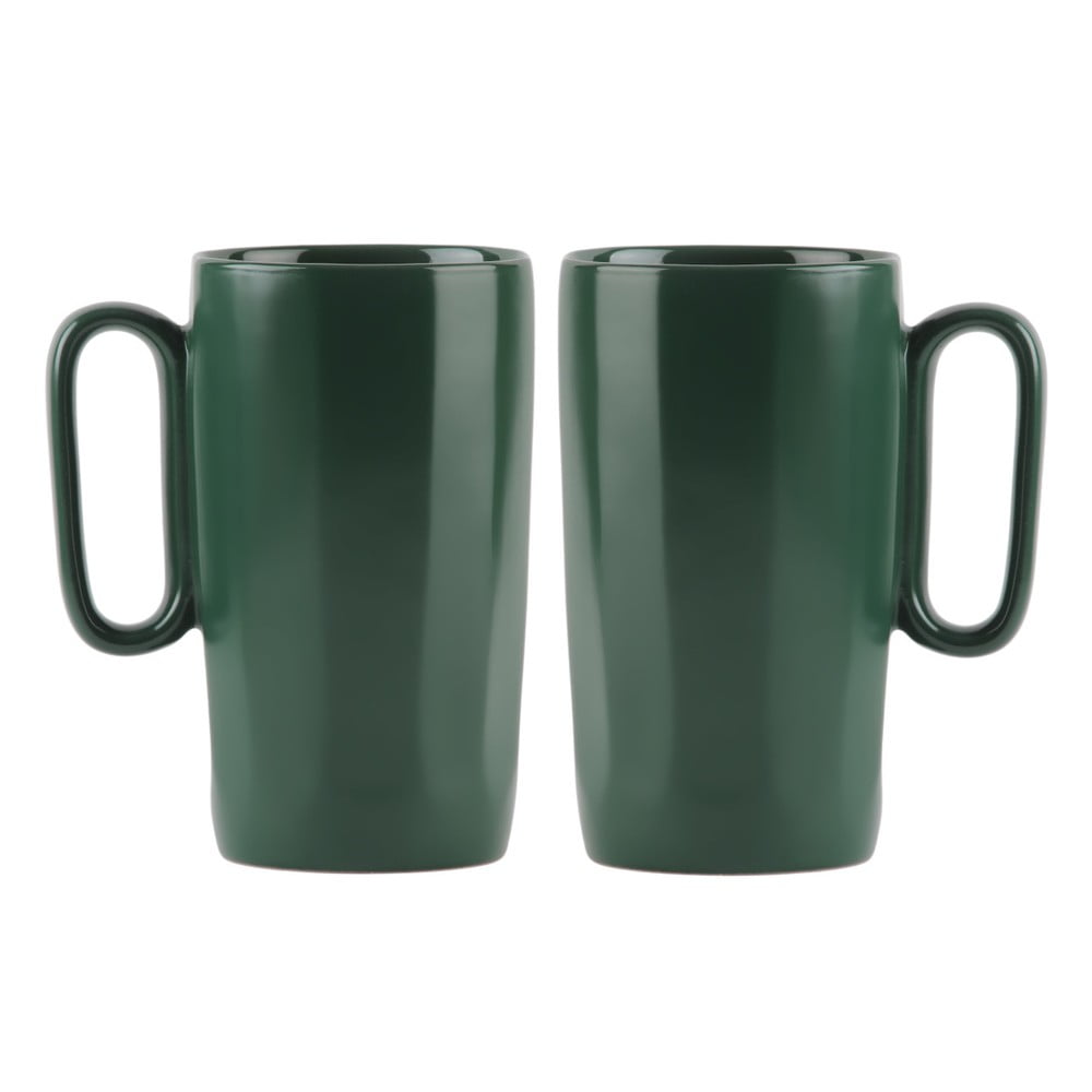 Căni verde-închis 2 buc. din gresie 330 ml Fuori – Vialli Design