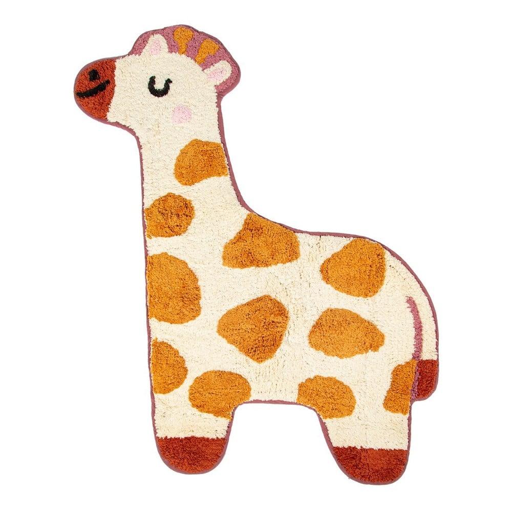 Covor din bumbac pentru copii Sass & Belle Giraffe, 57 x 80 cm, portocaliu- bej bonami.ro imagine 2022