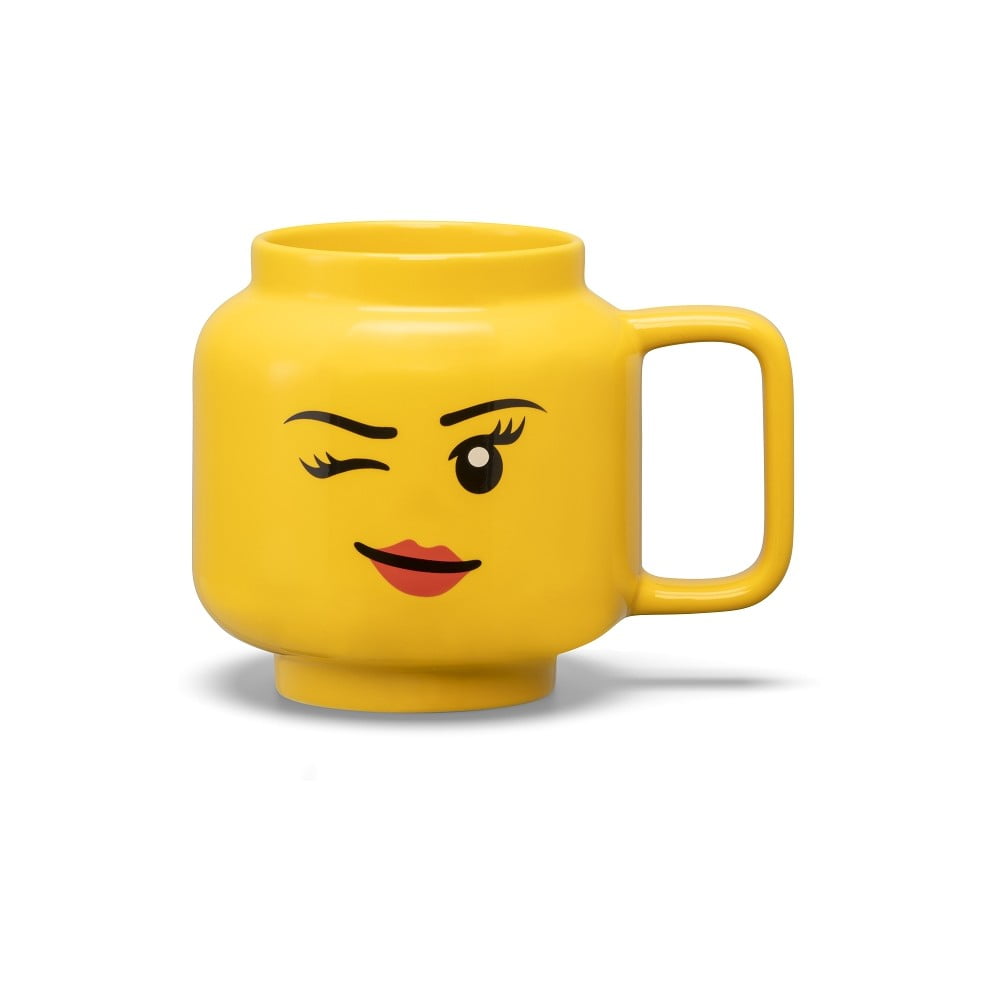  Cană pentru copii galben din ceramică 530 ml Head – LEGO® 
