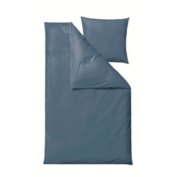 Lenjerie de pat din bumbac damasc pentru pat single södahl clear, 140 x 220 cm, albastru