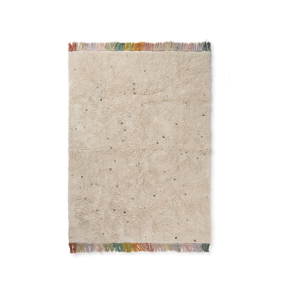 Covor pentru copii, crem, lavabil, țesut manual din bumbac 120x160 cm Stardust – Lorena Canals