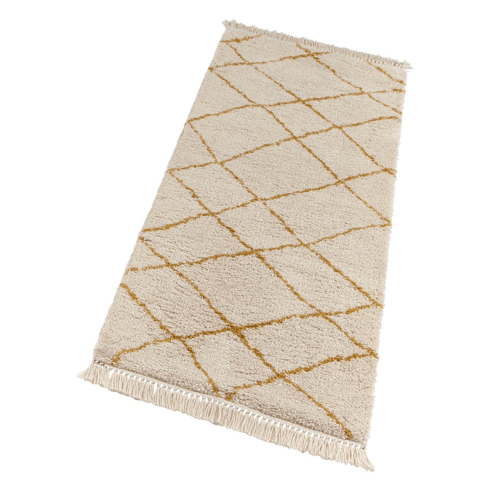 Covor bej de tip traversă 80x200 cm bertha – hanse home