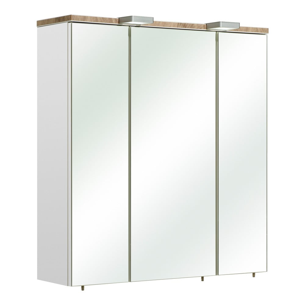 Poza Dulap de baie suspendat alb cu oglinda 65x70 cm Set 923 - Pelipal