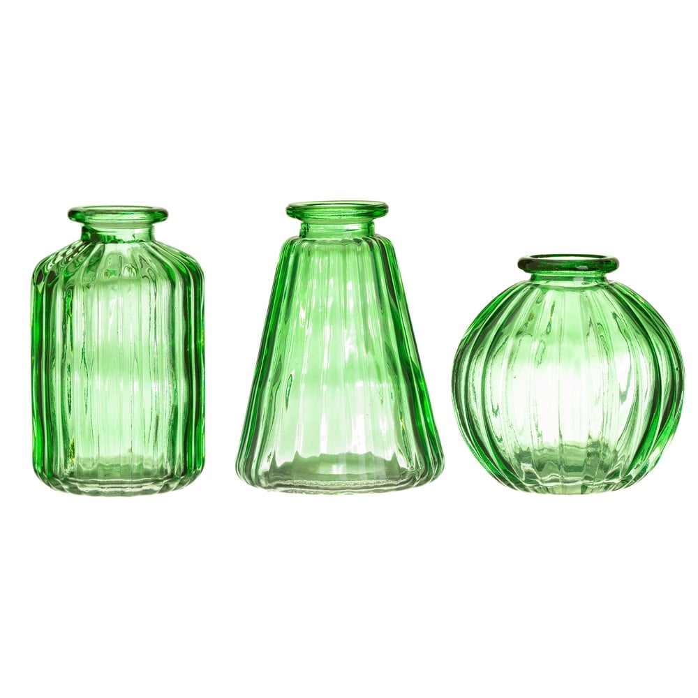 Set 3 vaze din sticlă Sass & Belle Bud, verde bonami.ro imagine 2022