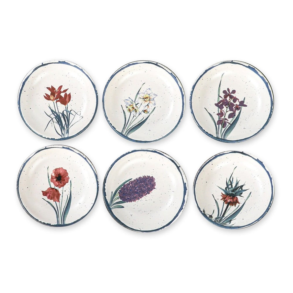 Set 6 farfurii de desert din ceramică My Ceramic Flower, ø 13 cm bonami.ro imagine 2022
