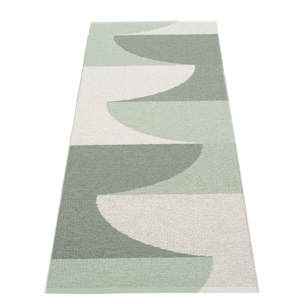 Covor tip traversă pentru interior și exterior verde 70x180 cm Hill Army Misty Mint – Pappelina