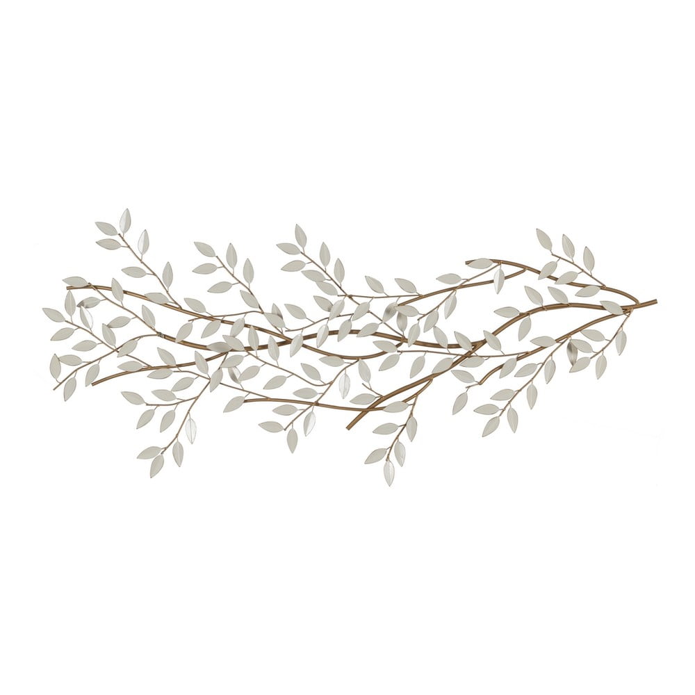 Decorațiune de perete din metal 137x51 cm Leaves – Ixia