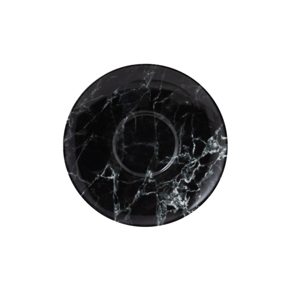 Farfurie din porțelan pentru ceașcă Villeroy & Boch Marmory, ø 16 cm, alb – negru bonami.ro imagine 2022