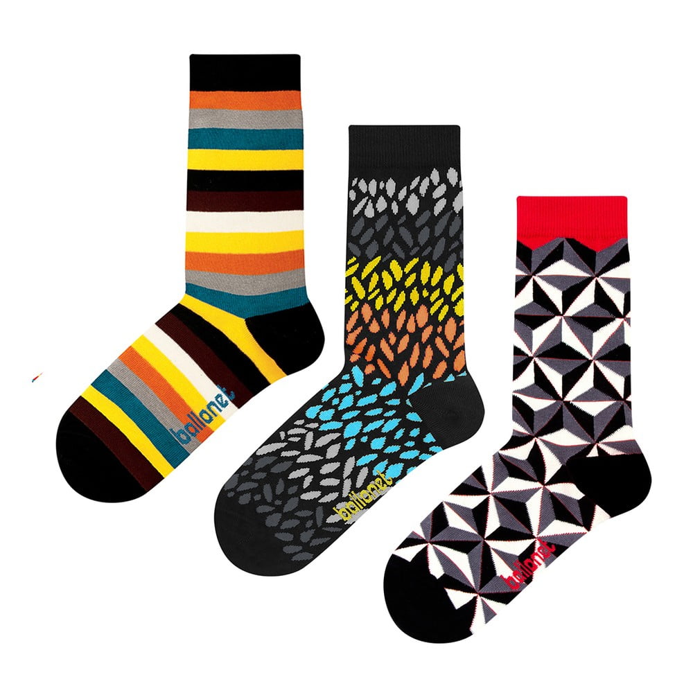 Set 3 perechi de șosete Ballonet Socks Autumn în cutie de cadou, mărime 36 – 40 Ballonet Socks imagine 2022
