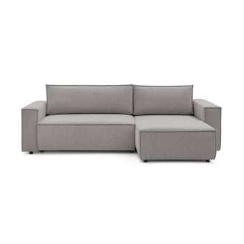 Colțar extensibil reversibil bobochic paris nihad, gri deschis
