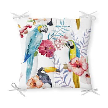 Pernă pentru scaun minimalist cushion covers jungle birds, 40 x 40 cm