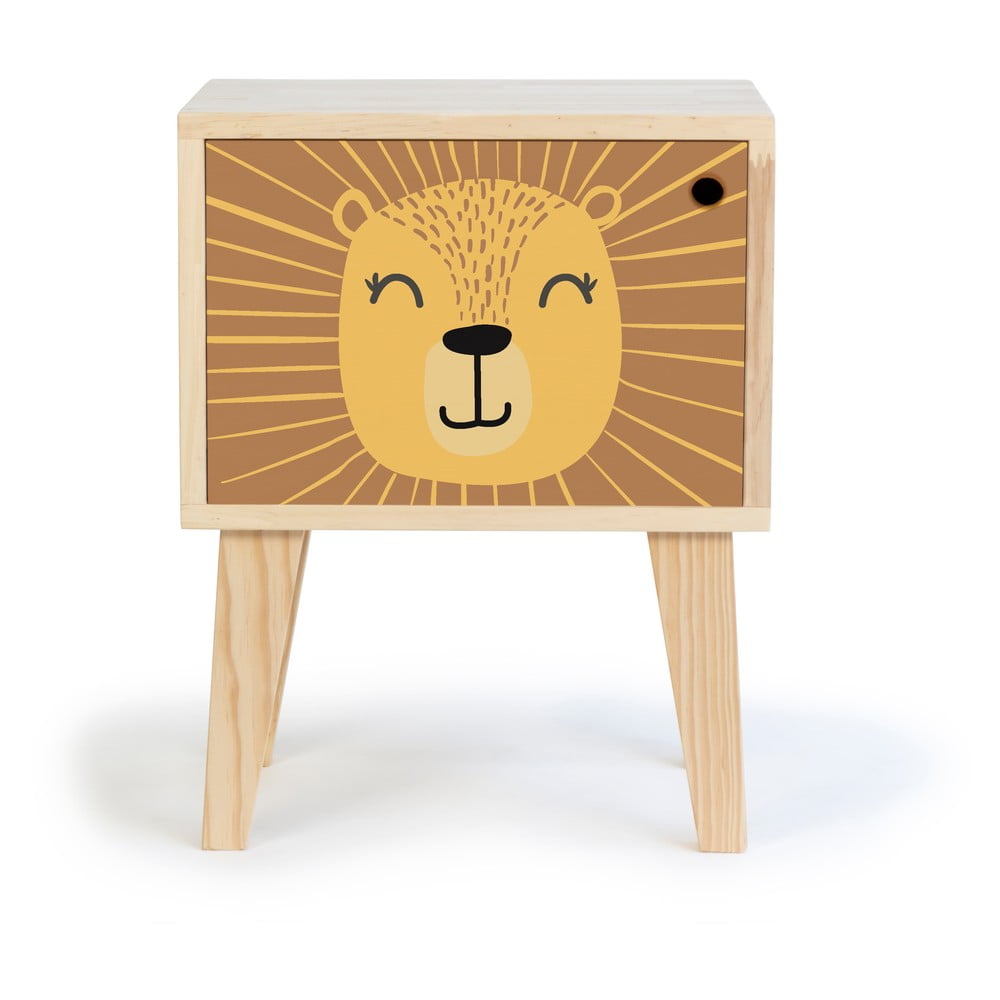 Noptieră din lemn pentru copii Little Nice Things Lion bonami.ro imagine 2022