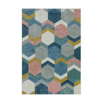 Covor asiatic carpets hexagon multi, 120 x 170 cm