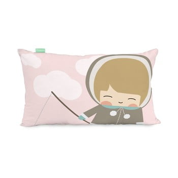 Față de pernă din amestec de bumbac happynois skymo day, 50 x 30 cm