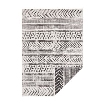 Covor adecvat pentru exterior bougari biri, 120 x 170 cm, negru-crem