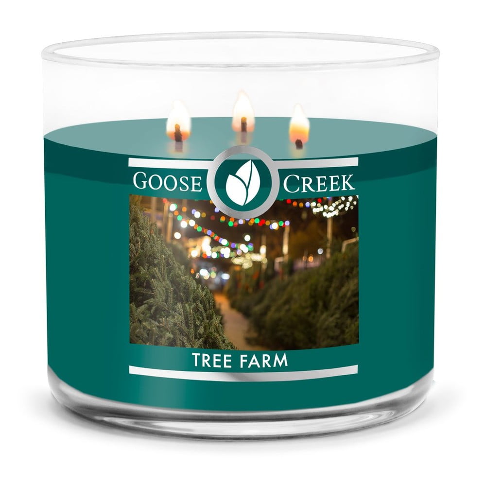 Lumânare parfumată Goose Creek Tree Farm, timp de ardere 35 h ardere pret redus