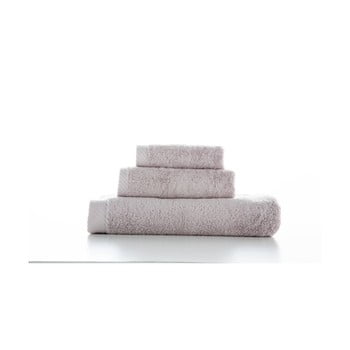 Set 3 prosoape din bumbac el delfin lisa coral. gri deschis