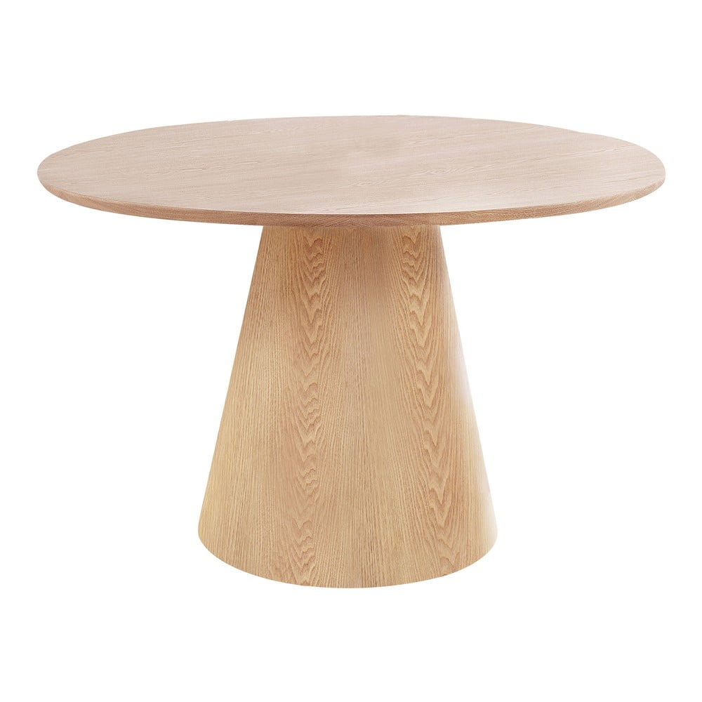 Masă de dining rotundă cu blat cu aspect de lemn de frasin ø 120 cm Bolton – House Nordic