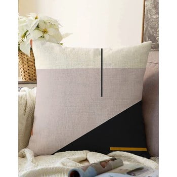 Față de pernă din amestec de bumbac minimalist cushion covers abstract, 55 x 55 cm
