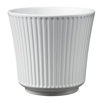 Ghiveci din ceramică big pots gloss, ø 12 cm, alb lucios