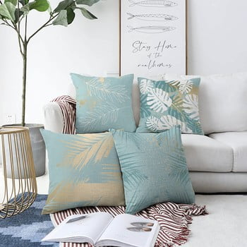 Set 4 fețe de pernă minimalist cushion covers lagoon, 55 x 55 cm