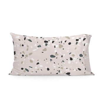Set 2 fețe de pernă din bumbac blanc granite, 50 x 75 cm
