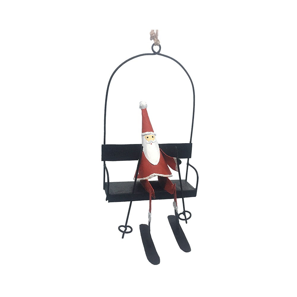 Poza Decoratiune de agatat de Craciun Santa In Ski Lift - G-Bork